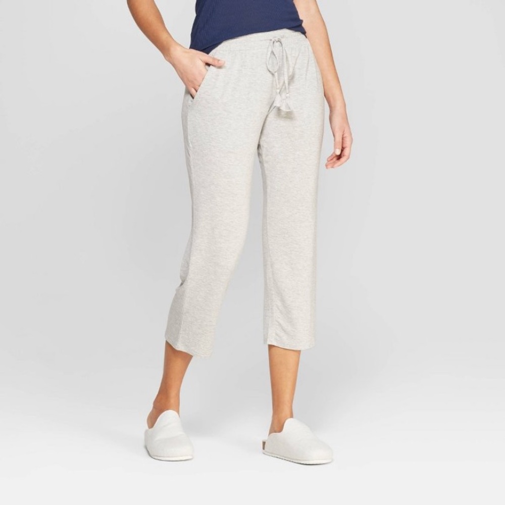 3/$25 NWT NEW Target Soft Cropped Pajama Pants Gray XS